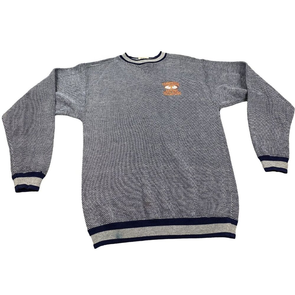 Vintage Tennessee Volunteers Sweater Men Medium Navy 1998 National Champions Y2K